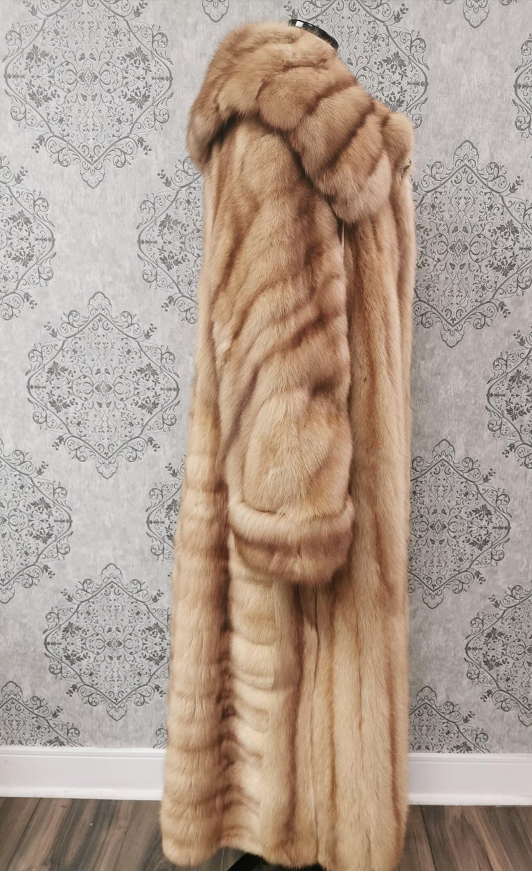 Golden sable Fur Stroller Coat (Size 14/ Large) Brand New ~no duties