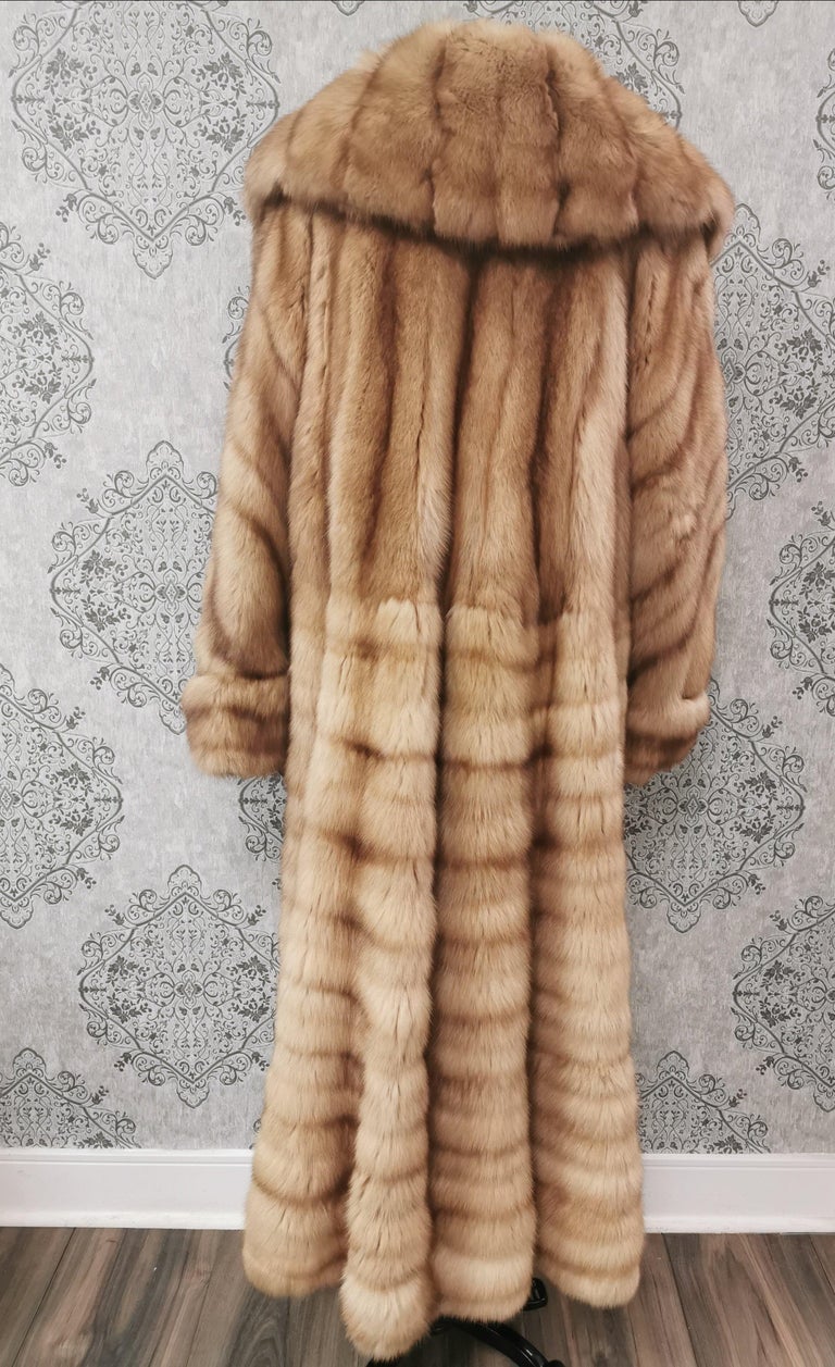 Golden sable Fur Stroller Coat (Size 14/ Large) Brand New ~no duties