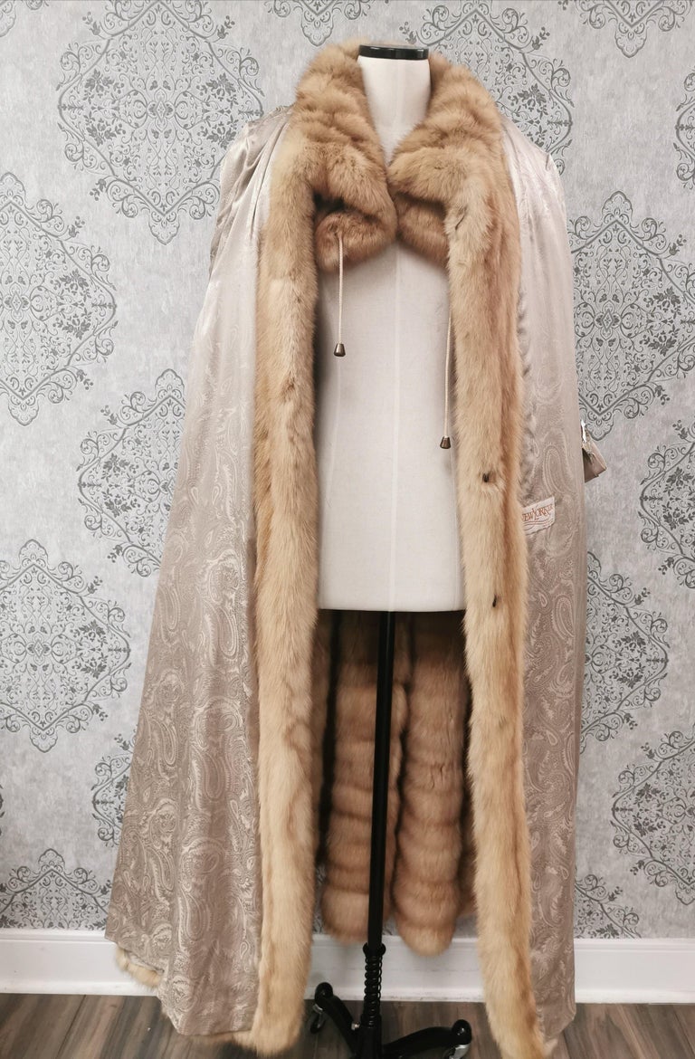 Golden sable Fur Stroller Coat (Size 14/ Large) Brand New ~no duties