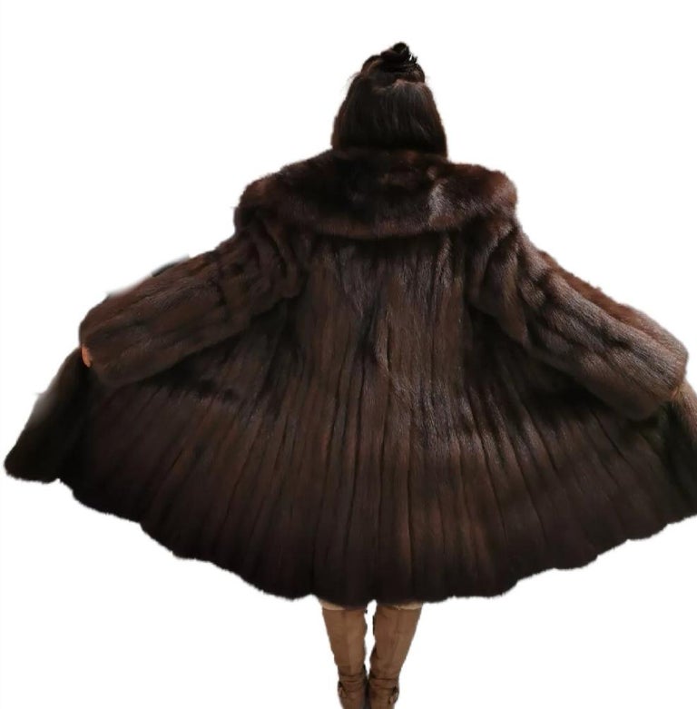 Louis Féraud Barguzin Russian Sable Fur Coat (Size 8-M) ~no duties