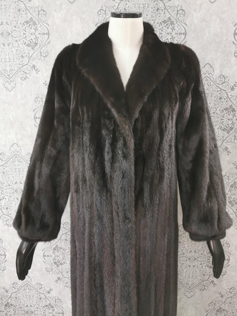 Brand New Perry Ellis Ranch Mink Fur Coat (Size 10-M) ~no duties