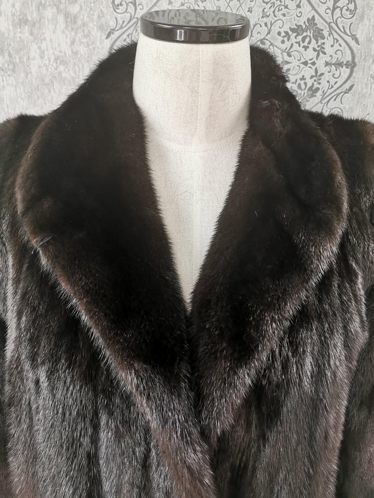 Brand New Perry Ellis Ranch Mink Fur Coat (Size 10-M) ~no duties