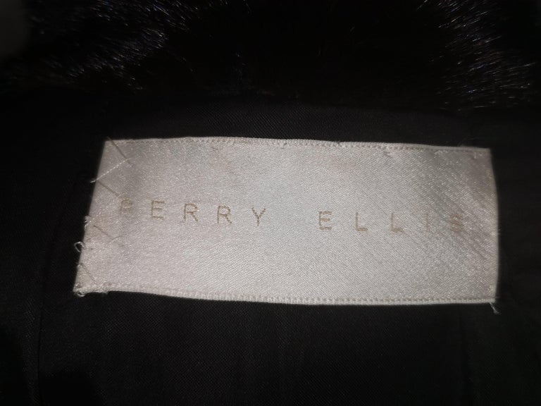 Brand New Perry Ellis Ranch Mink Fur Coat (Size 10-M) ~no duties