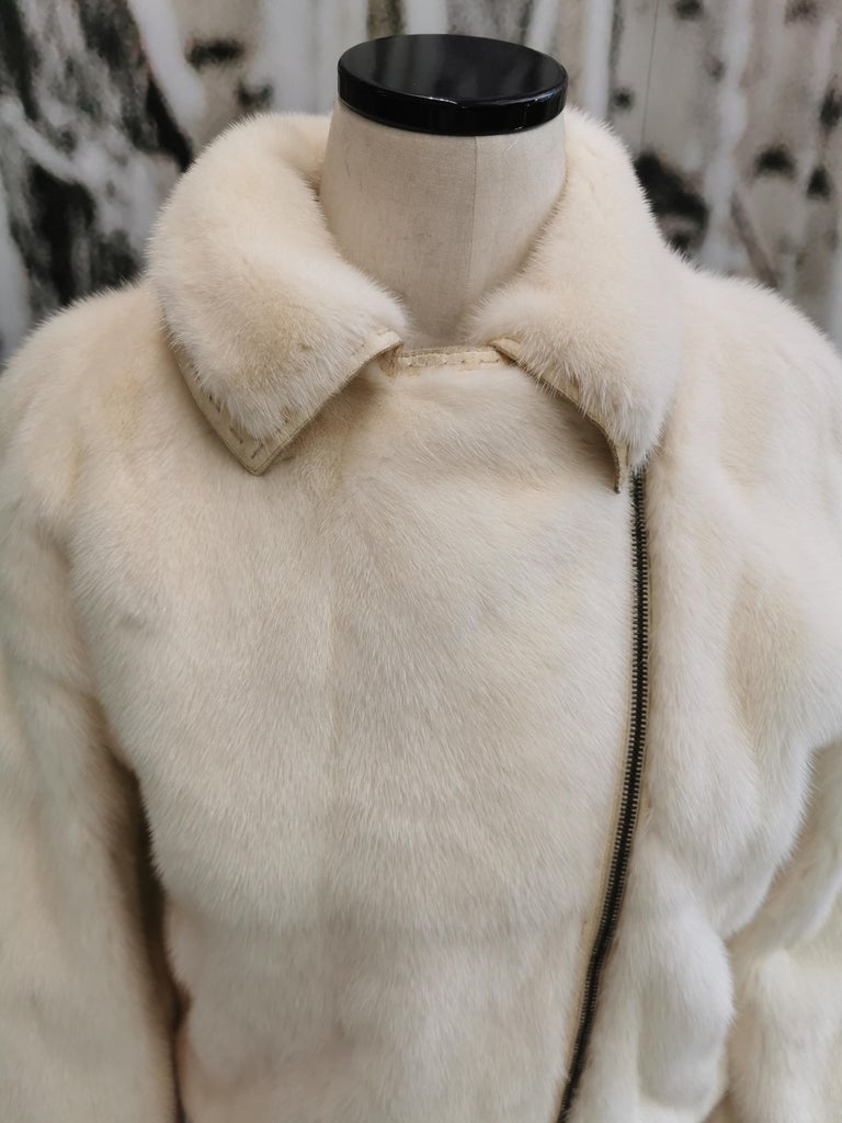 Mint Vintage Fendi Cream Mink Fur Coat (Size 12 - L)
