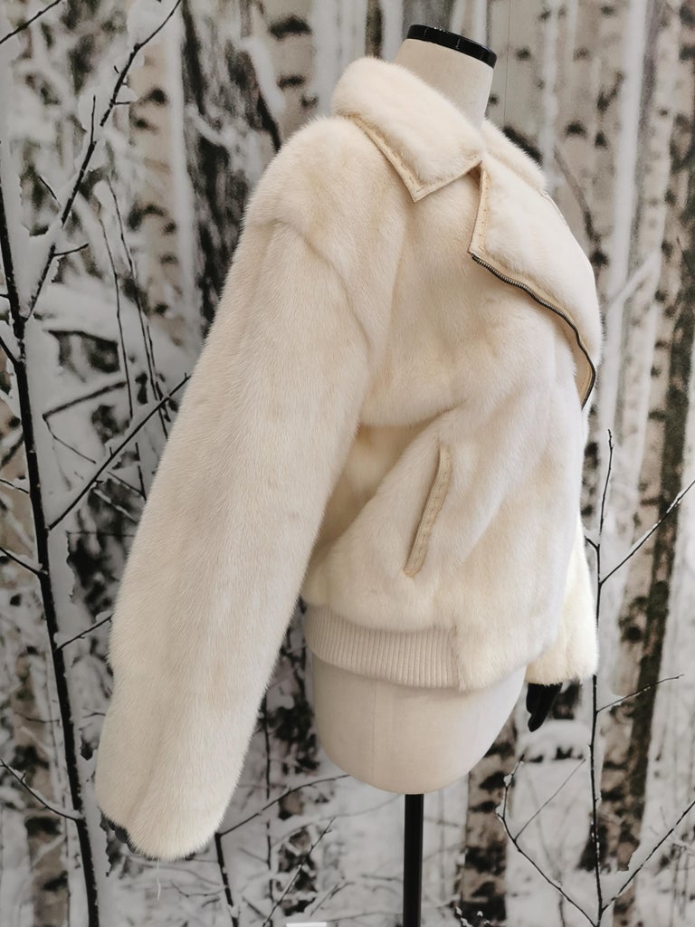 Mint Vintage Fendi Cream Mink Fur Coat (Size 12 - L)