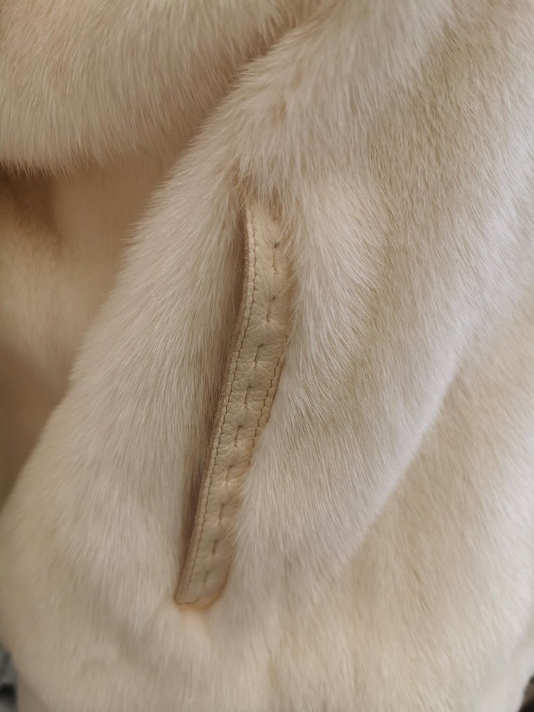 Mint Vintage Fendi Cream Mink Fur Coat (Size 12 - L)