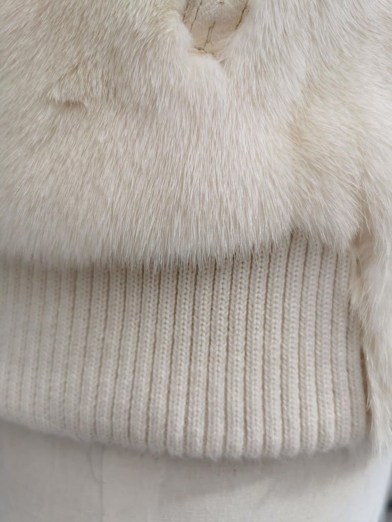 Mint Vintage Fendi Cream Mink Fur Coat (Size 12 - L)