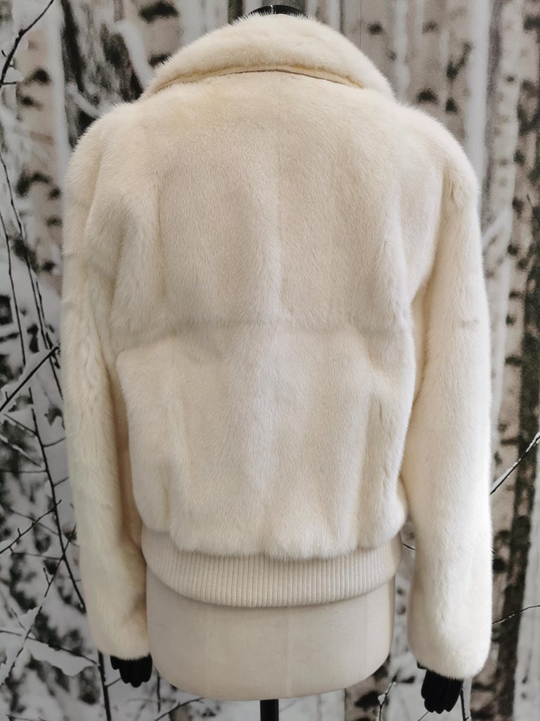 Mint Vintage Fendi Cream Mink Fur Coat (Size 12 - L)