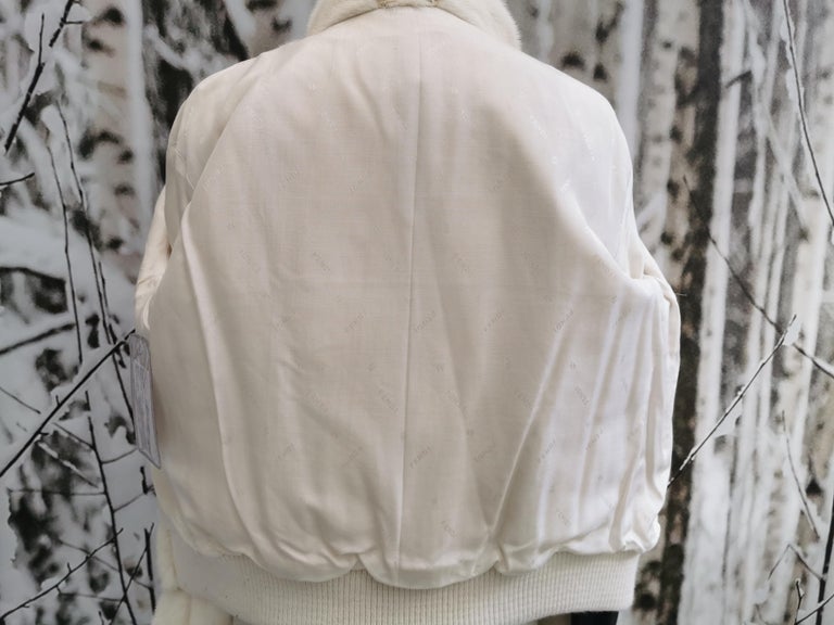 Mint Vintage Fendi Cream Mink Fur Coat (Size 12 - L)