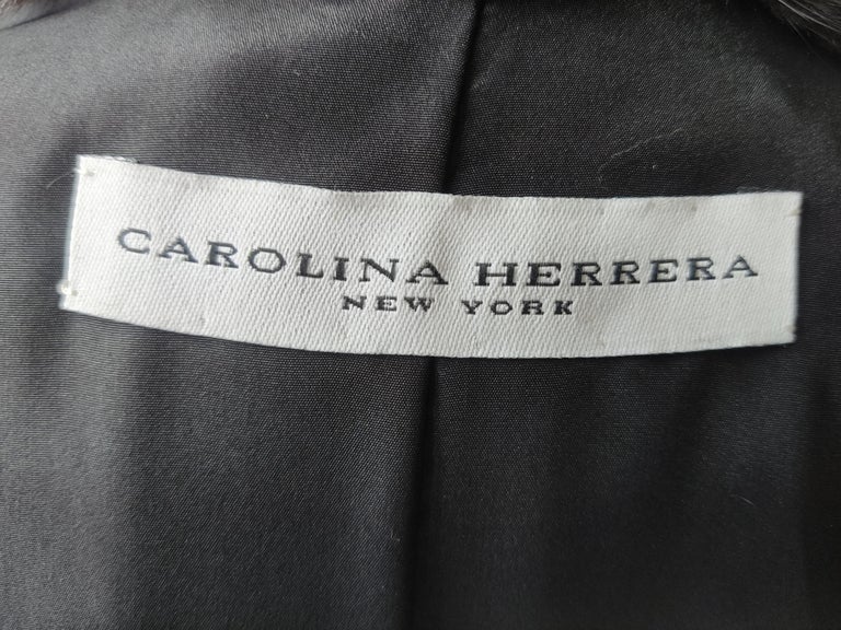 Brand new Carolina Herrera Female Black Mink Fur Coat (Size 16-L)
