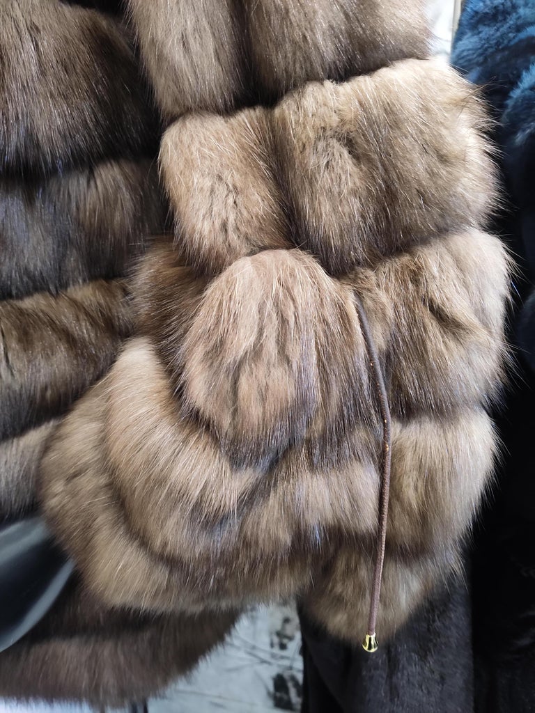 Brand new Sobol Tortora Russian Sable fur Jacket 45000$ tags ~no duties