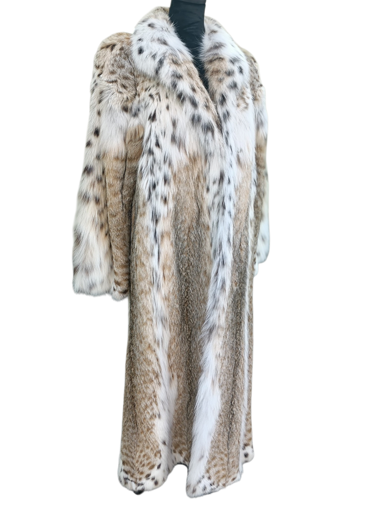 Brand new Louis Feraud Lynx fur coat 12/M ~no duties