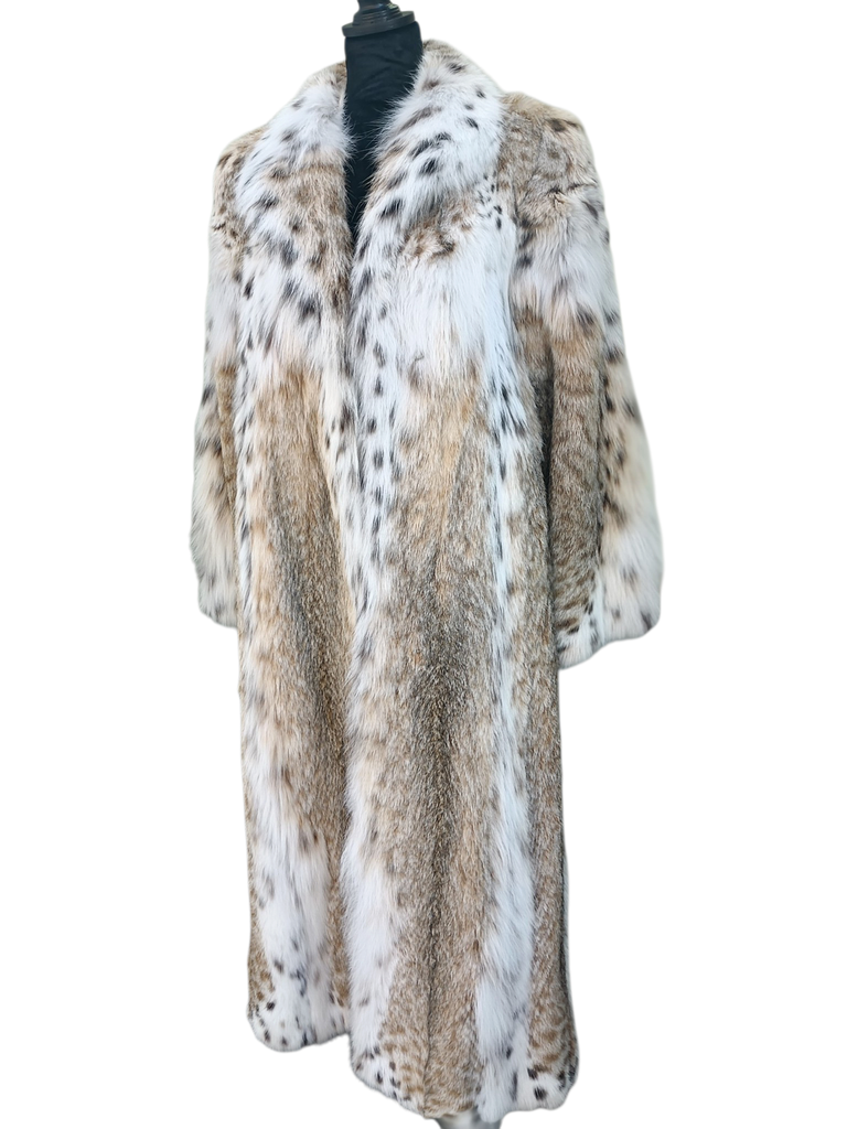 Brand new Louis Feraud Lynx fur coat 12/M ~no duties