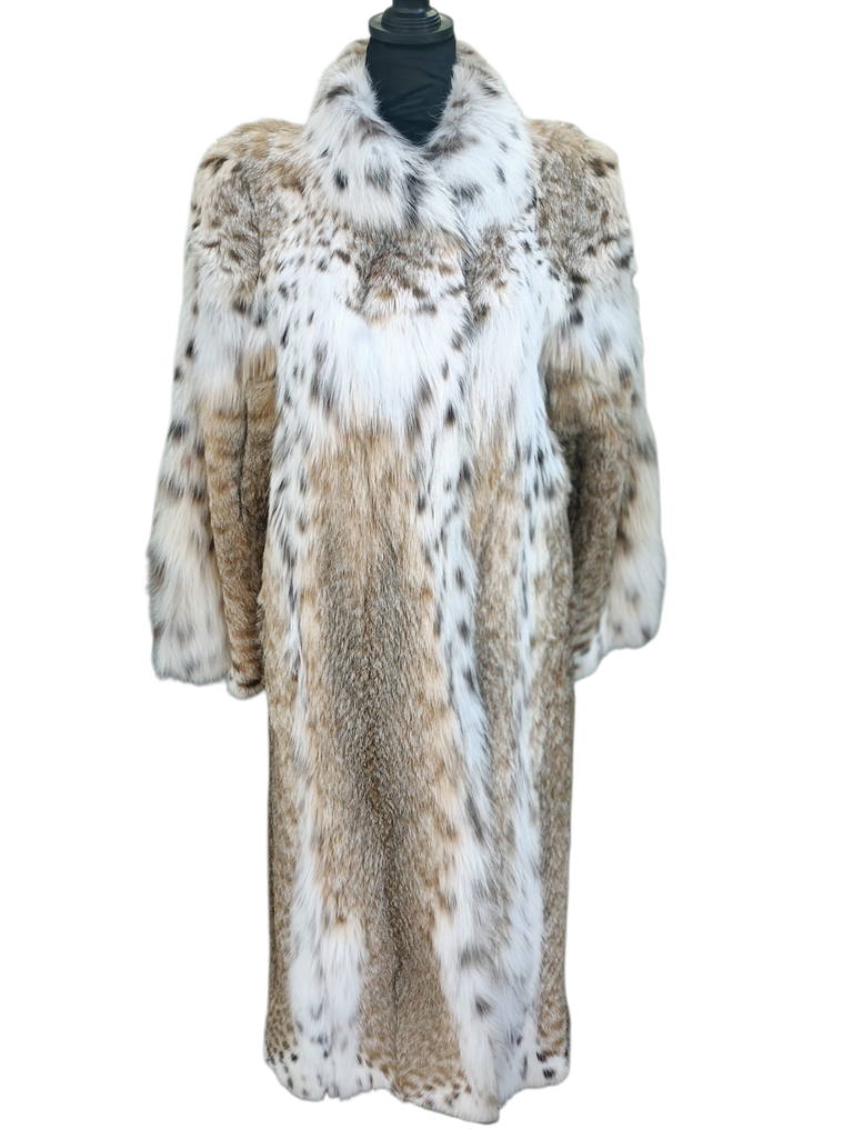 Brand new Louis Feraud Lynx fur coat 12/M ~no duties