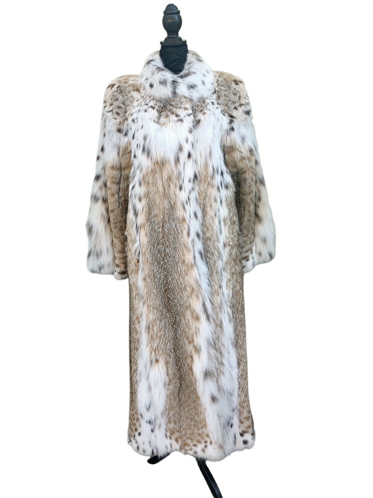 Brand new Louis Feraud Lynx fur coat 12/M ~no duties