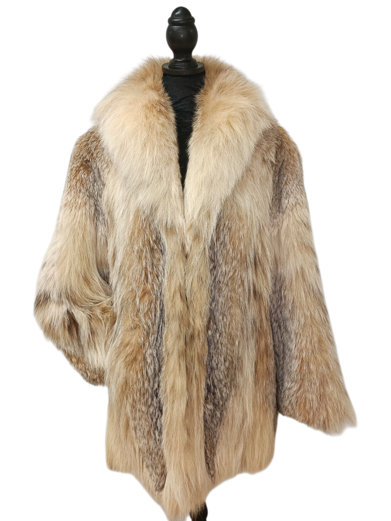 Unused canadian lightweight lynx fur coat size 10 L ~no duties