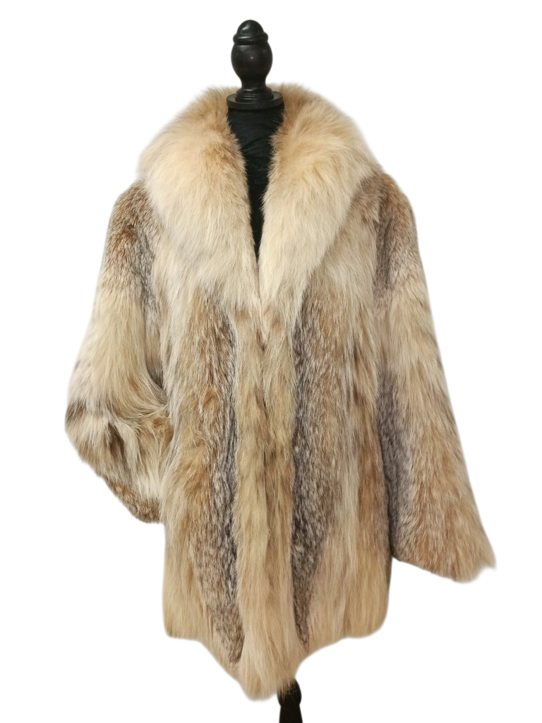 Unused canadian lightweight lynx fur coat size 10 L ~no duties