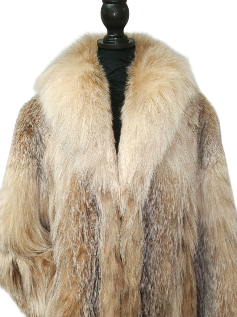 Unused canadian lightweight lynx fur coat size 10 L ~no duties