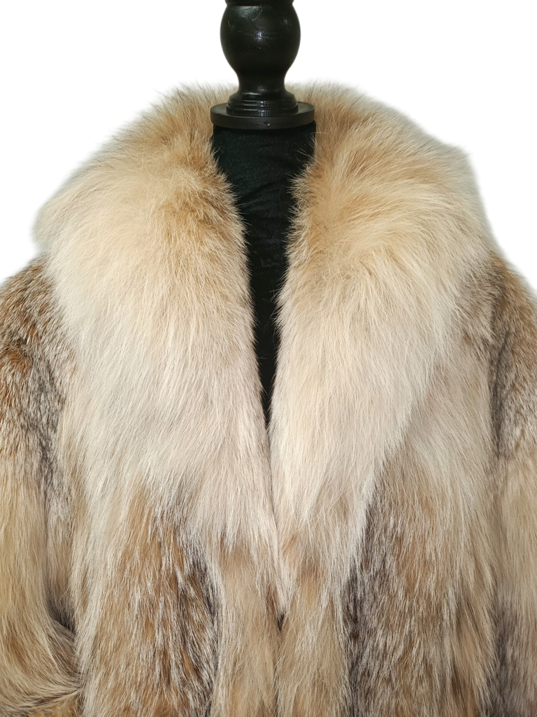 Unused canadian lightweight lynx fur coat size 10 L ~no duties
