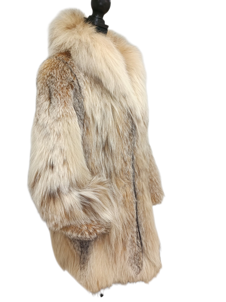 Unused canadian lightweight lynx fur coat size 10 L ~no duties