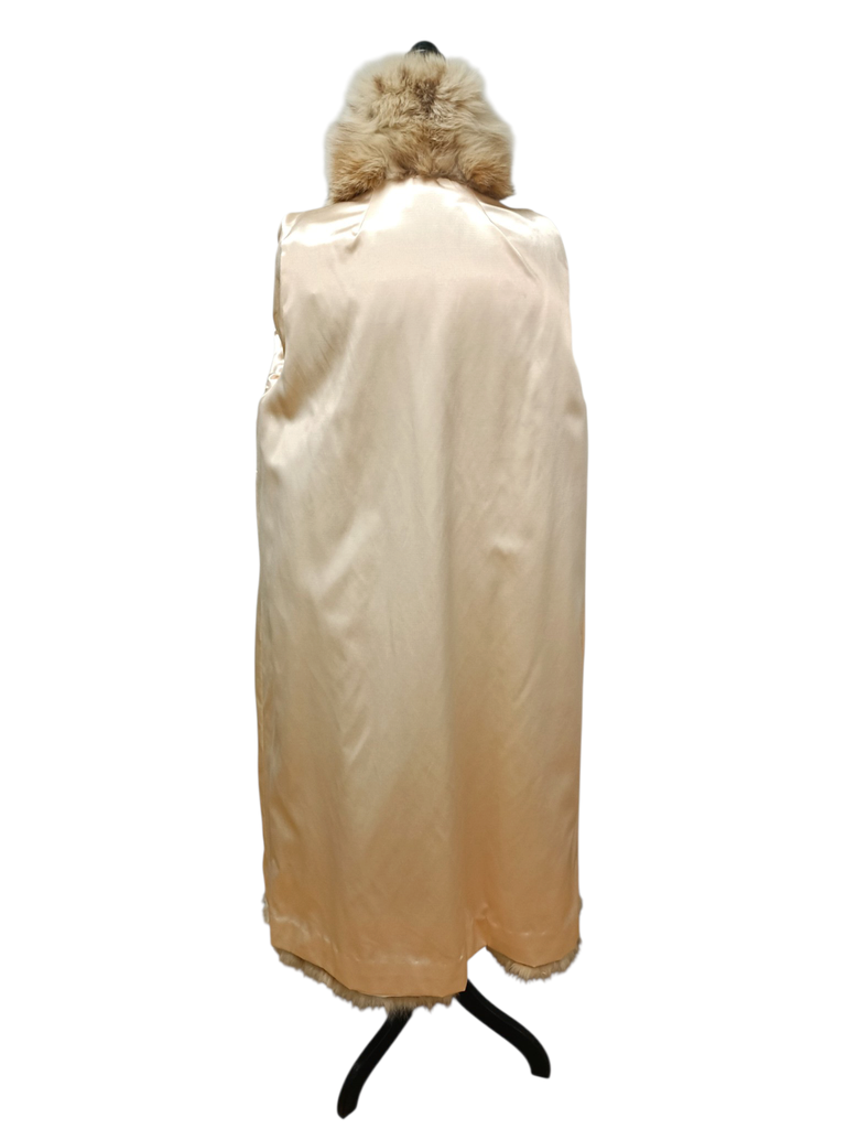 Unused lightweight SAGA Canadian lynx fur coat size 10/ M~no duties