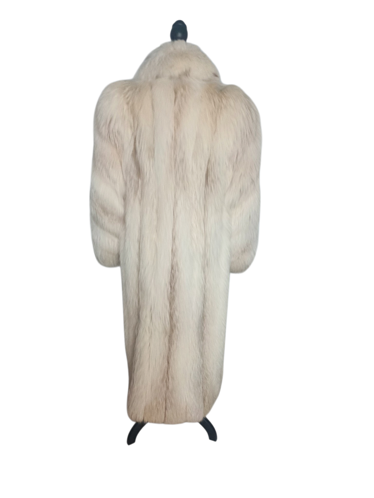 ~ lightweight saga Island fox fur coat size 12 L~no duties
