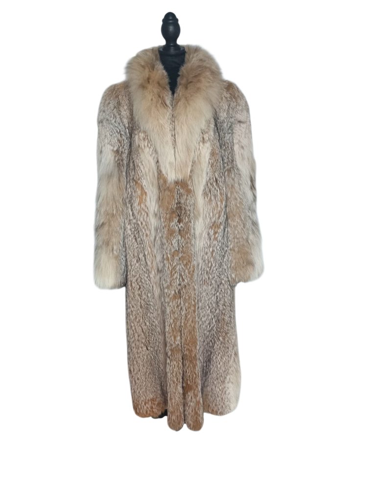 Unused vintage Canadian lynx fur coat size 10/M ~no duties