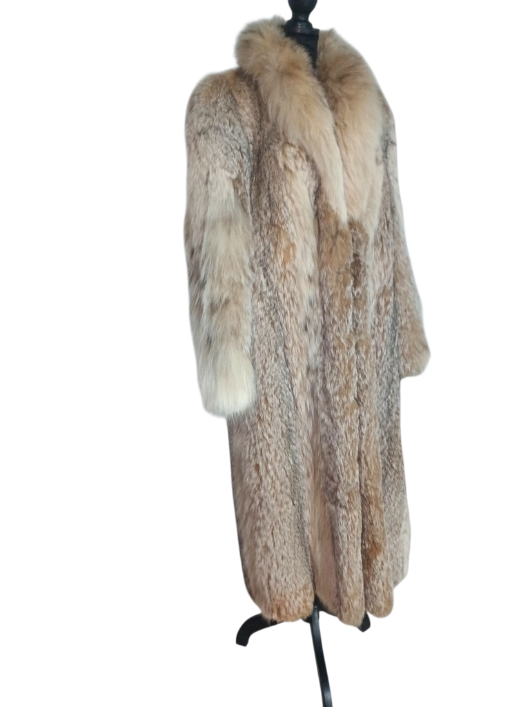 Unused vintage Canadian lynx fur coat size 10/M ~no duties