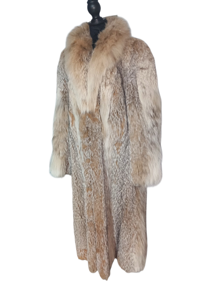 Unused vintage Canadian lynx fur coat size 10/M ~no duties