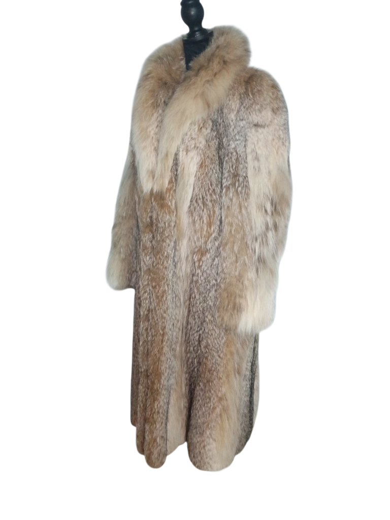 Unused vintage Canadian lynx fur coat size 10/M ~no duties