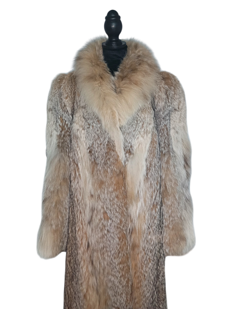 Unused vintage Canadian lynx fur coat size 10/M ~no duties