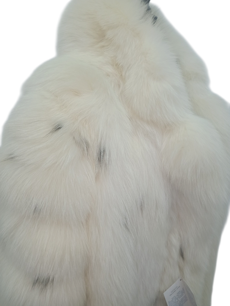 Christian Dior Arctic fox lynx spotted fur coat size 16 L ~no duties