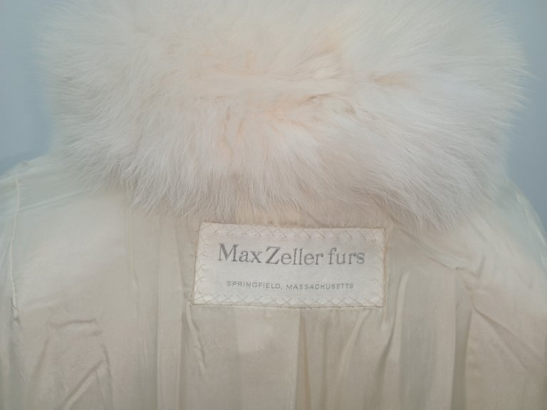 Christian Dior Arctic fox lynx spotted fur coat size 16 L ~no duties