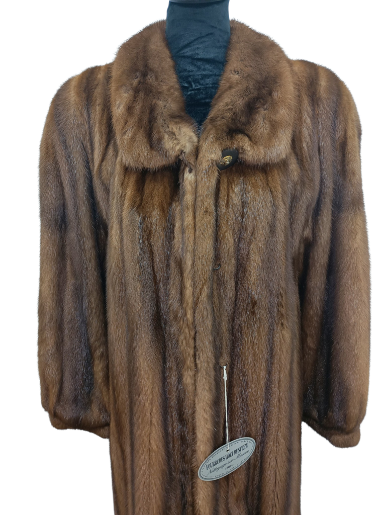 Birger Christensen demi buff female mink fur coat 16/L~no duties