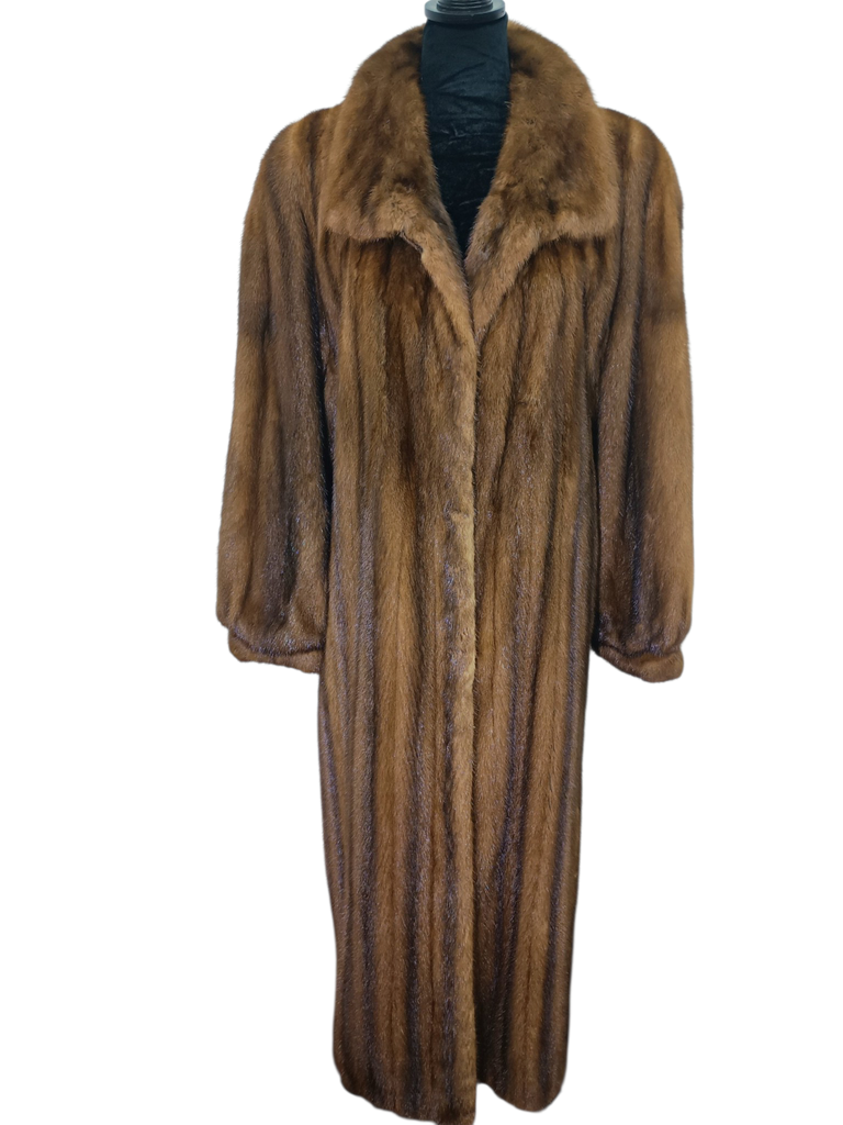 Birger Christensen demi buff female mink fur coat 16/L~no duties