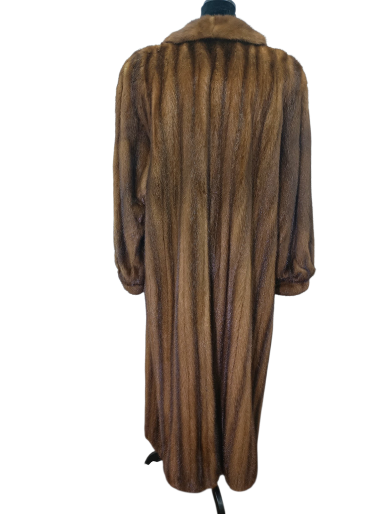 Birger Christensen demi buff female mink fur coat 16/L~no duties