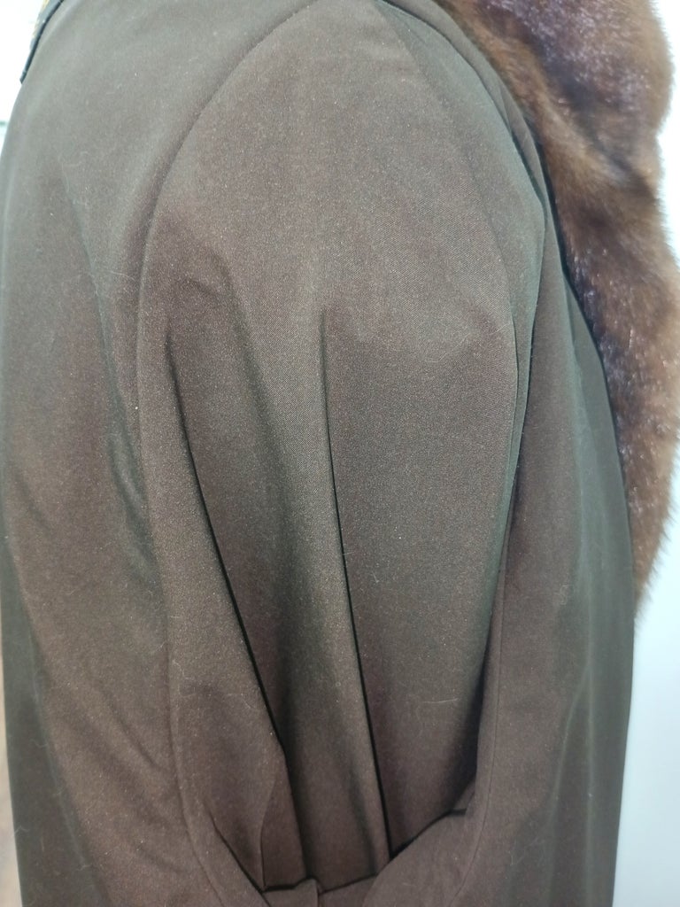 Birger Christensen demi buff female mink fur coat 16/L~no duties