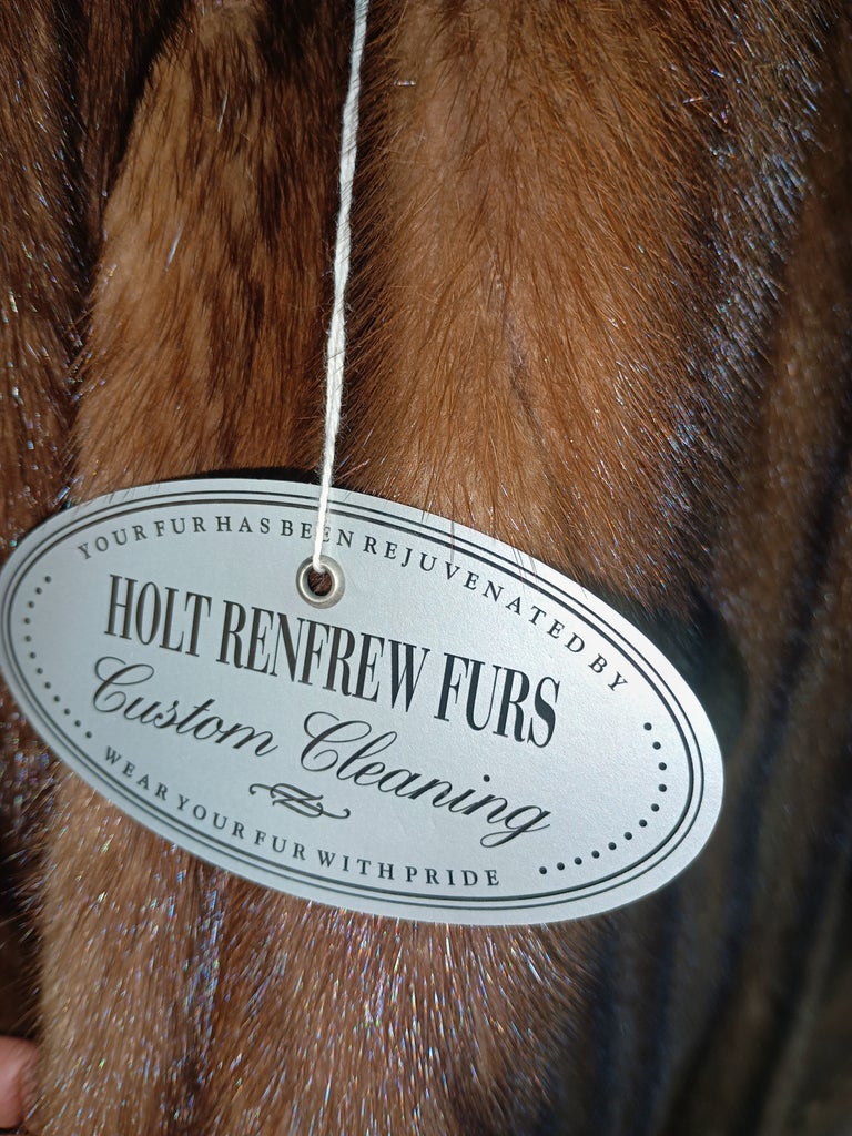 Birger Christensen demi buff female mink fur coat 16/L~no duties