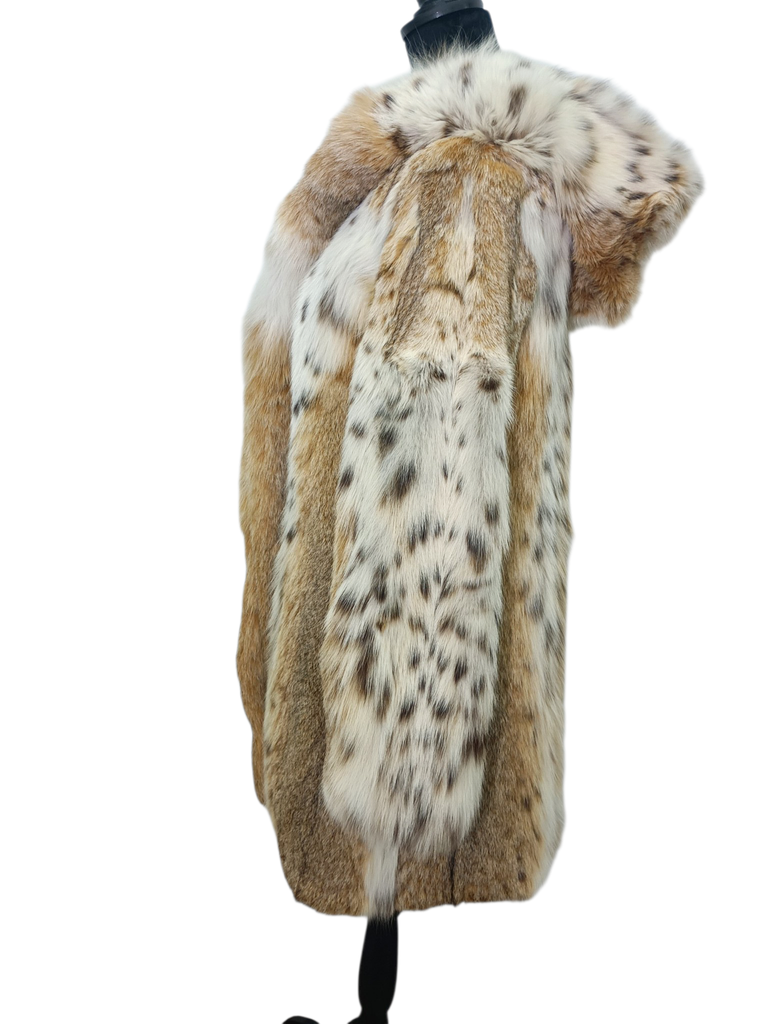 Brand new BISANG bobcat lynx fur coat size 8/M~no duties