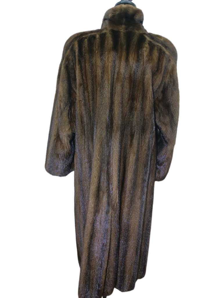 Unused vintage BISANG demi buff mink fur coat 14/L ~no duties