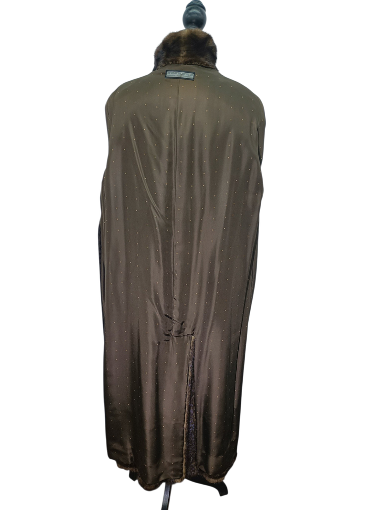 Unused vintage BISANG demi buff mink fur coat 14/L ~no duties