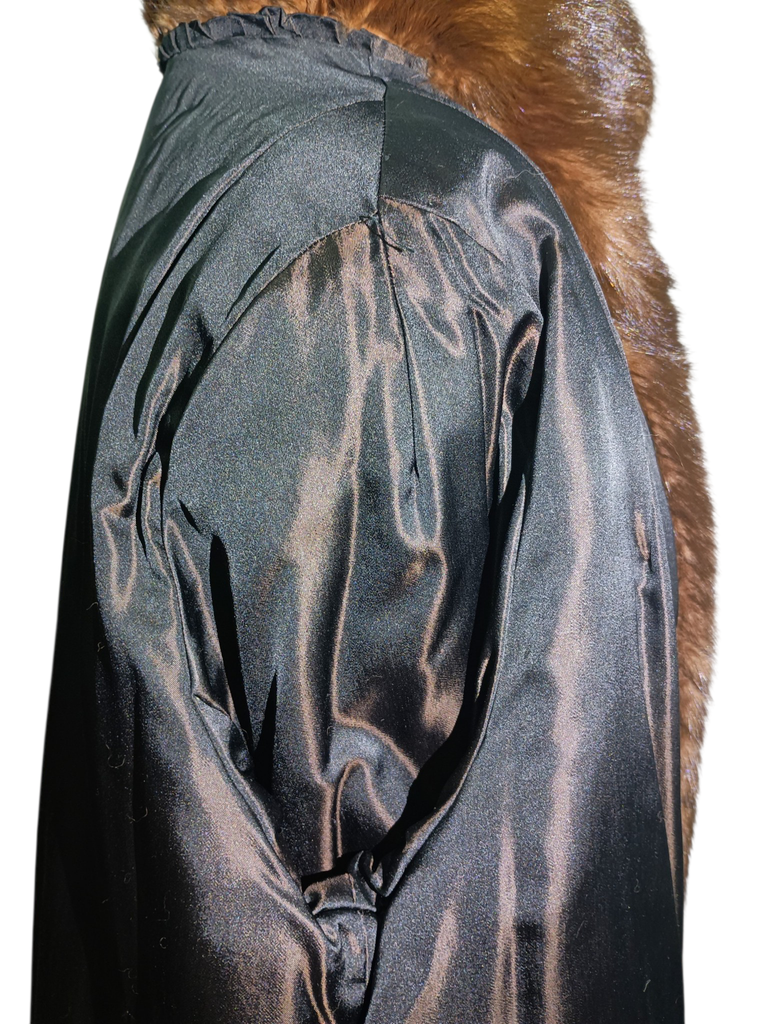 Unused mohagany russian sable fur coat 14/L ~no duties
