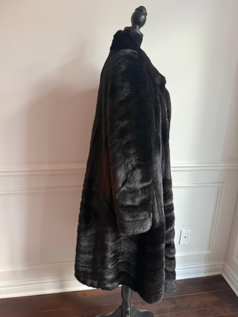 Christian Dior sectional mink fur coat size 16/L ~no duties