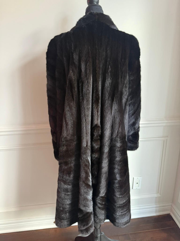 Christian Dior sectional mink fur coat size 16/L ~no duties