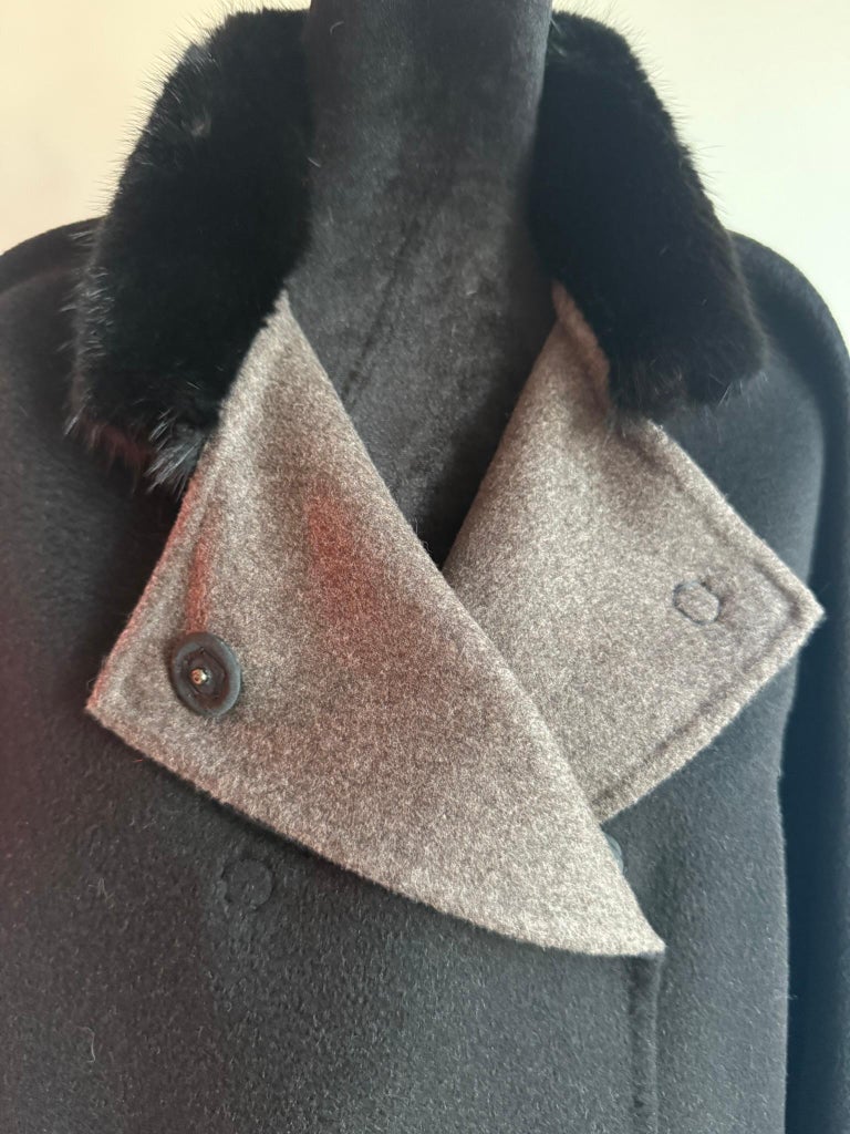 Brand new Loro Piana cashmere fur coat size 8 M ~no duties