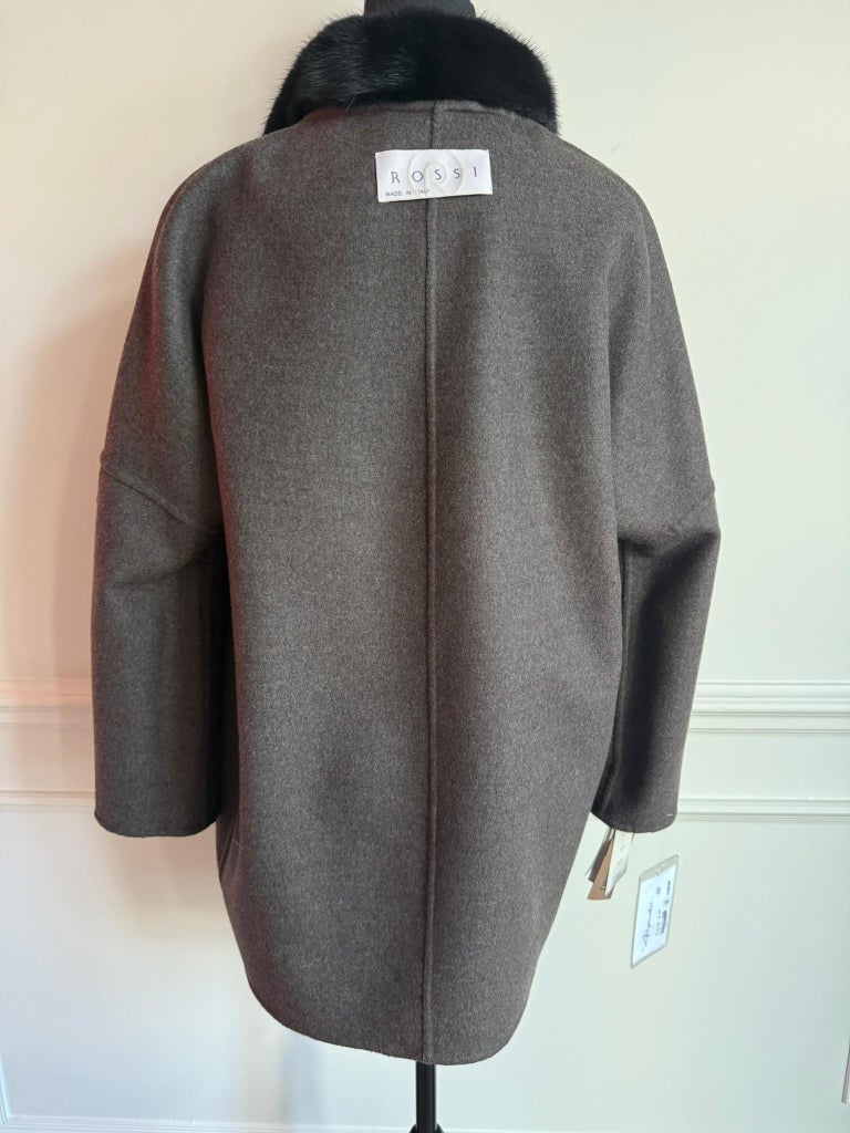 Brand new Loro Piana cashmere fur coat size 8 M ~no duties