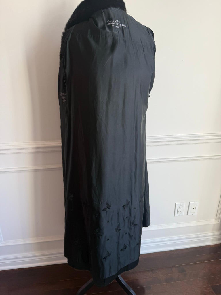 Unused dark brown mink fur coat size 12 L ~no duties