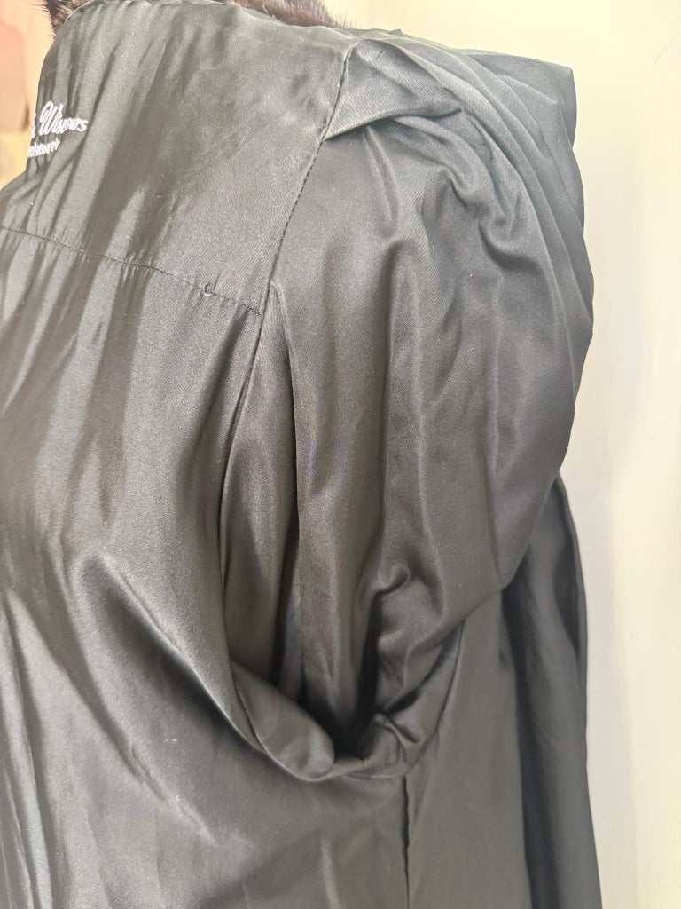 Unused dark brown mink fur coat size 12 L ~no duties
