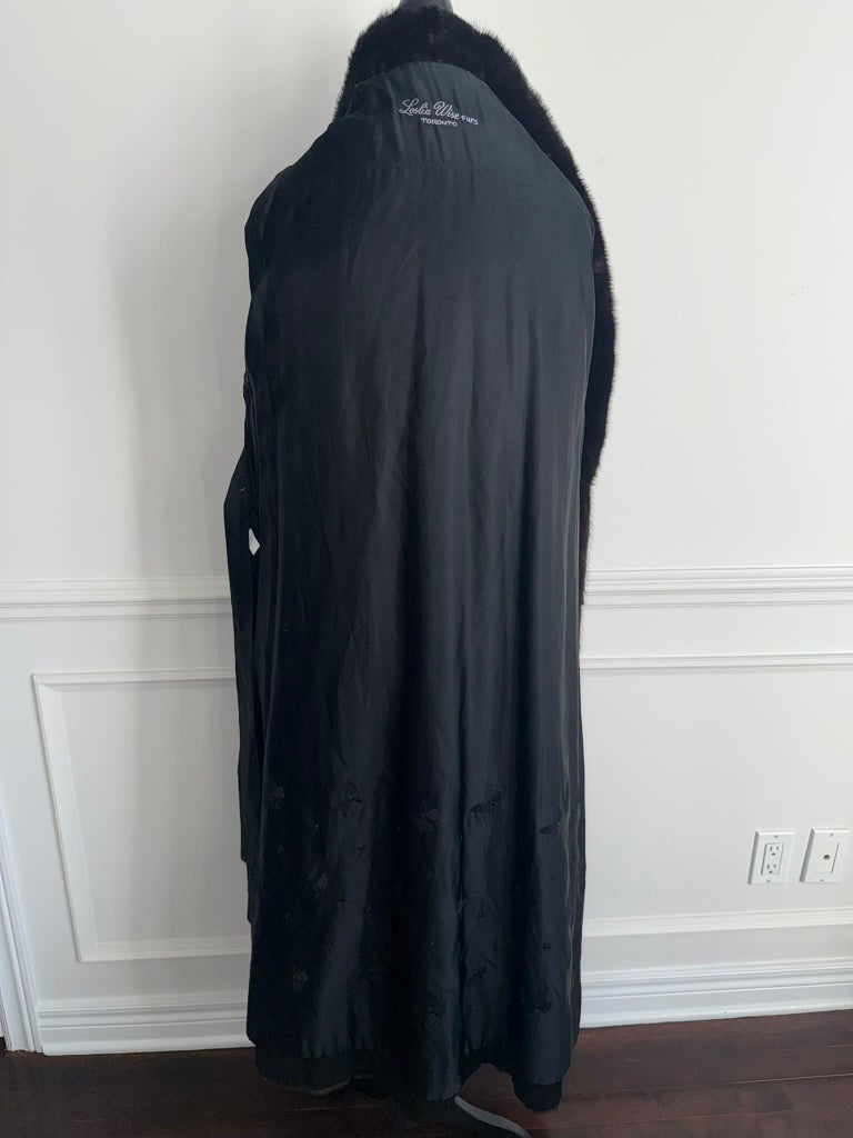 Christian Dior sectional mink fur coat size 16/L ~no duties