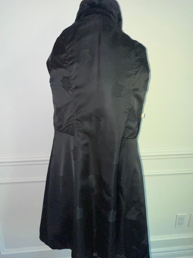 Nina Ricci Black sheared beaver fur coat size 12/M ~no duties